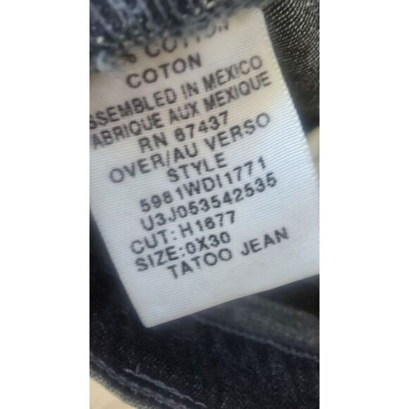 Polo Jeans Ralph Lauren Tattoo Bootcut Denim Blue Jeans Womens Size 0x30 - Picture 7 of 13